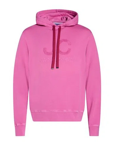 Jacob Cohёn Man Sweatshirt Mauve Size L Cotton, Polyamide In Pink