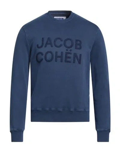 Jacob Cohёn Man Sweatshirt Navy Size S Cotton, Polyamide