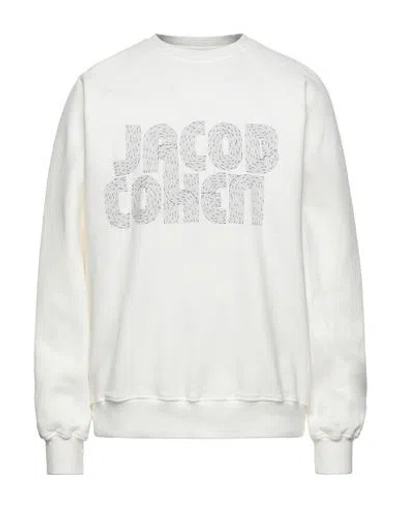 Jacob Cohёn Man Sweatshirt White Size L Cotton