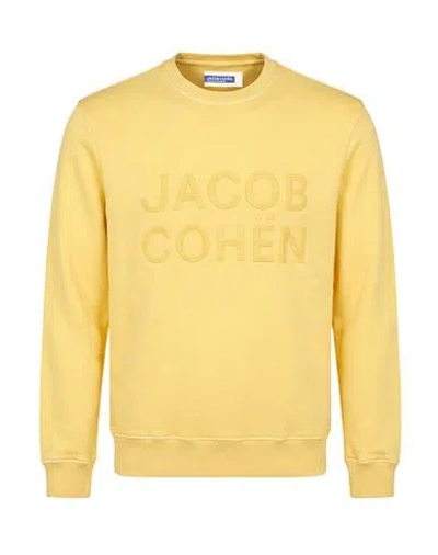 Jacob Cohёn Man Sweatshirt Yellow Size S Cotton, Polyamide