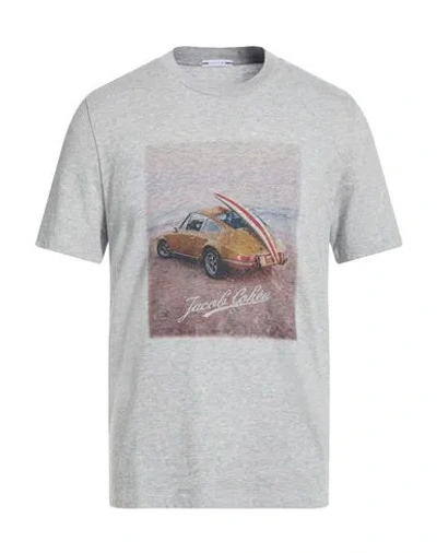 Jacob Cohёn Man T-shirt Grey Size L Cotton In Gray