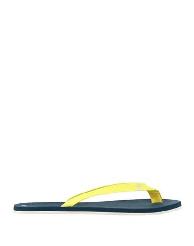 Jacob Cohёn Man Thong Sandal Yellow Size 8 Textile Fibers