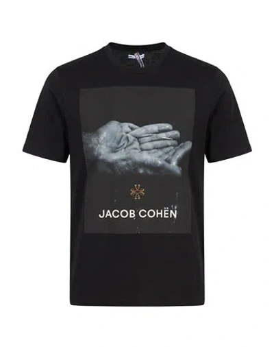 Jacob Cohёn Man T-shirt Black Size L Cotton