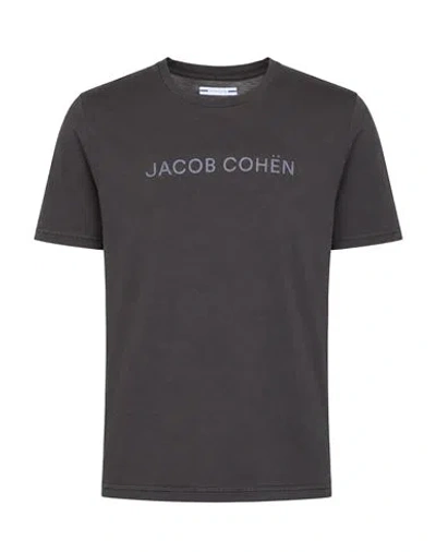Jacob Cohёn Man T-shirt Charcoal Size S Cotton In Grey