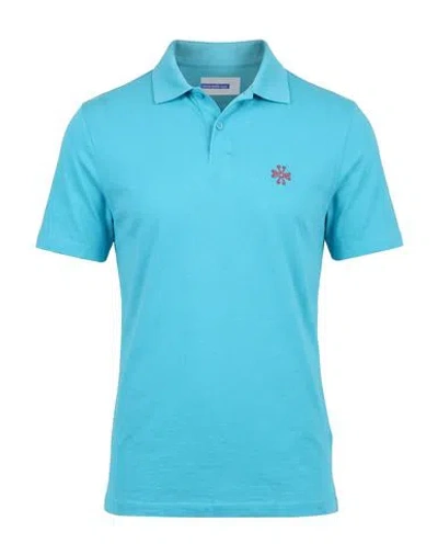 Jacob Cohёn Man T-shirt Turquoise Size S Cotton