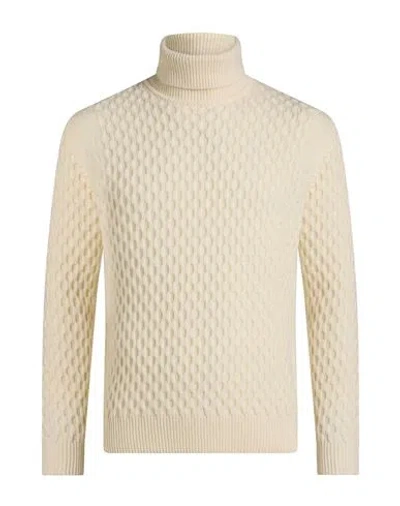 Jacob Cohёn Man Turtleneck Cream Size S Virgin Wool In Neutral