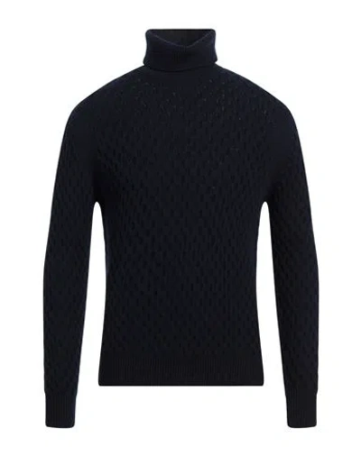 Jacob Cohёn Man Turtleneck Midnight Blue Size M Virgin Wool