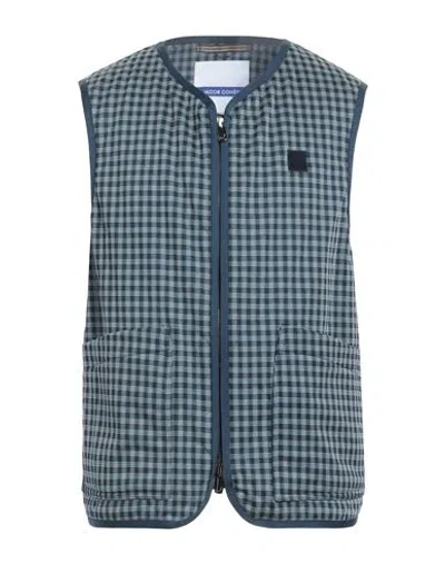 Jacob Cohёn Man Vest Navy Size 40 Polyester, Polyamide, Elastane In Blue