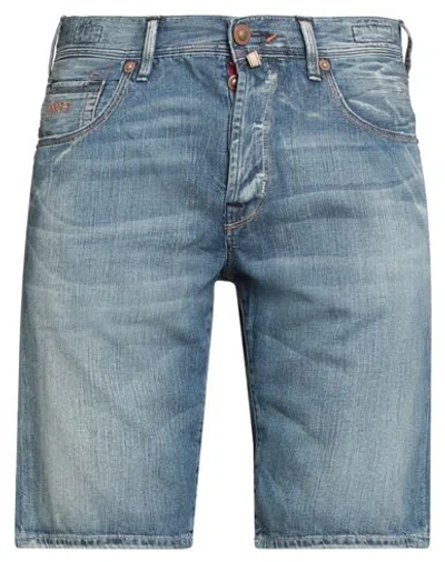 Jacob Cohёn Premium Man Denim Shorts Blue Size 33 Cotton
