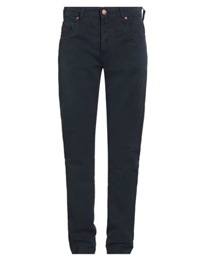 Jacob Cohёn Premium Man Pants Midnight Blue Size 34 Cotton In Black