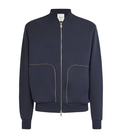Jacob Cohen Jacob Cohën Sea Island Cotton Bomber Jacket In Navy