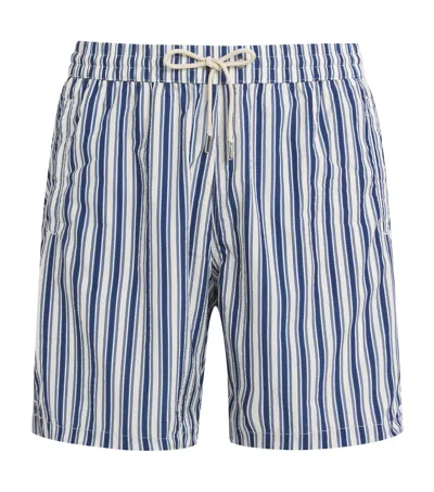 Jacob Cohen Jacob Cohën Stripe Swim Shorts In Blue