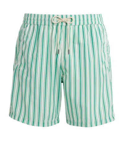 Jacob Cohen Jacob Cohën Stripe Swim Shorts In Green