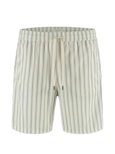 Jacob Cohen Striped Shorts In Neutral