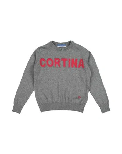 Jacob Cohёn Babies'  Toddler Boy Sweater Grey Size 4 Cotton, Merino Wool In Gray