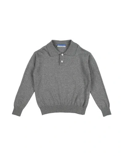 Jacob Cohёn Babies'  Toddler Boy Sweater Grey Size 4 Cotton, Merino Wool In Gray
