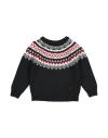 Jacob Cohёn Babies'  Toddler Boy Sweater Midnight Blue Size 4 Cotton, Merino Wool In Black