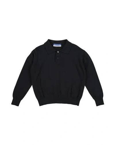 Jacob Cohёn Babies'  Toddler Boy Sweater Midnight Blue Size 4 Cotton, Merino Wool In Black