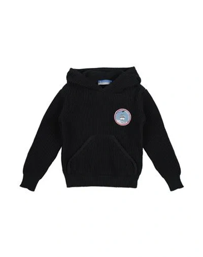Jacob Cohёn Babies'  Toddler Boy Sweater Midnight Blue Size 4 Cotton, Merino Wool In Black