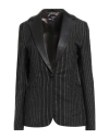 Jacob Cohёn Woman Blazer Black Size 4 Polyester, Virgin Wool, Viscose, Polyamide, Synthetic Fibers In Black
