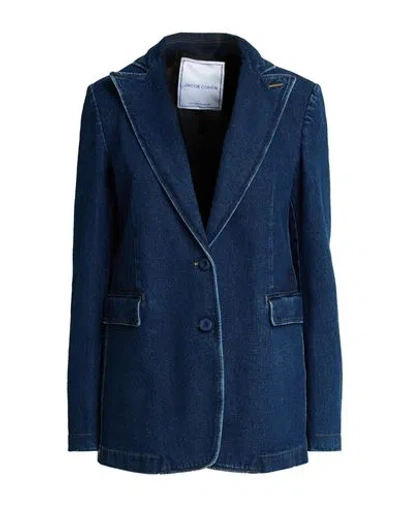Jacob Cohёn Woman Blazer Blue Size 2 Cotton, Elastane