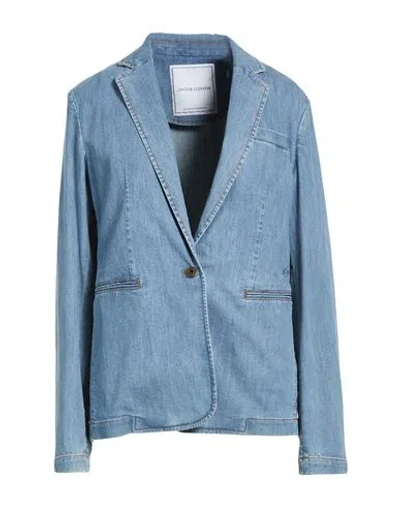 Jacob Cohёn Woman Blazer Blue Size 2 Cotton, Modal, Silk, Elastane