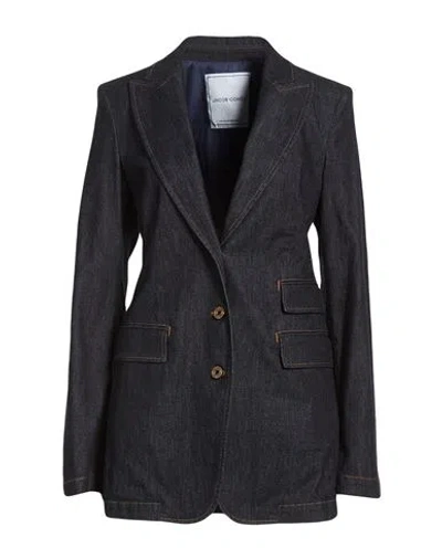 Jacob Cohёn Woman Blazer Blue Size 4 Cotton, Modal, Silk, Elastane