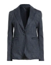 Jacob Cohёn Woman Blazer Blue Size 4 Virgin Wool, Linen In Blue