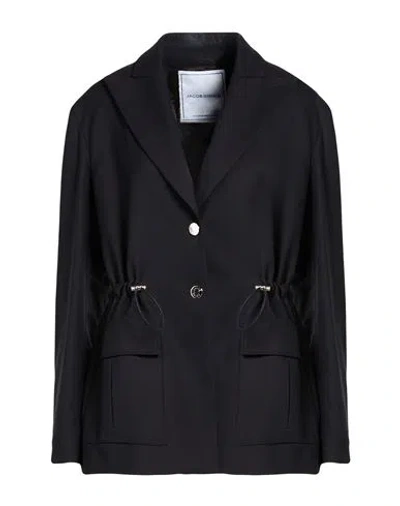 Jacob Cohёn Woman Blazer Midnight Blue Size 4 Virgin Wool, Cotton, Elastane