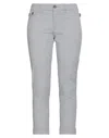 JACOB COHЁN JACOB COHЁN WOMAN PANTS GREY SIZE 27 COTTON, ELASTANE