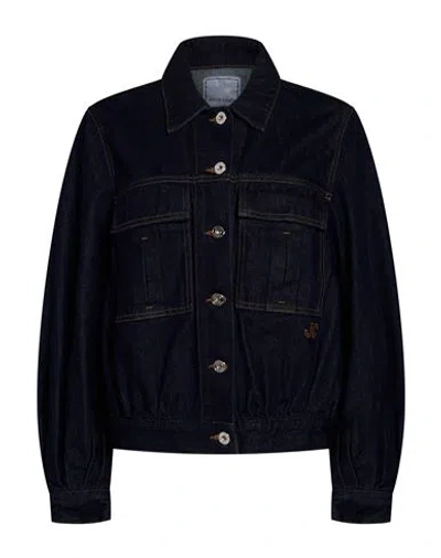 Jacob Cohёn Woman Denim Outerwear Blue Size 2 Cotton