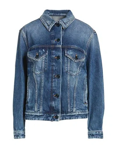 Jacob Cohёn Woman Denim Outerwear Blue Size 2 Cotton