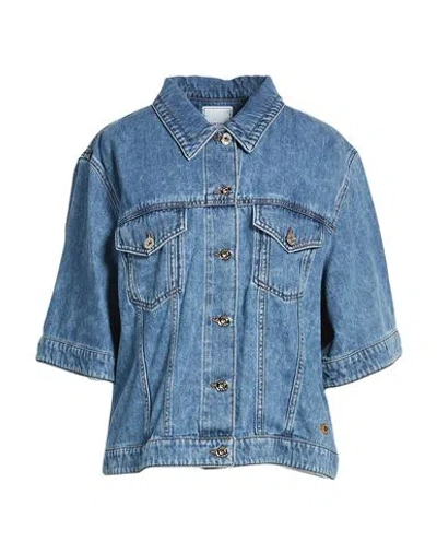 Jacob Cohёn Woman Denim Outerwear Blue Size 2 Cotton