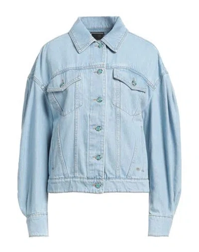 Jacob Cohёn Woman Denim Outerwear Blue Size 4 Cotton