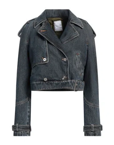 Jacob Cohёn Woman Denim Outerwear Blue Size 4 Cotton