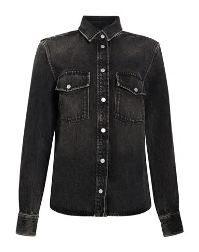 Jacob Cohёn Woman Denim Outerwear Charcoal Size 8 Cotton, Lyocell In Grey