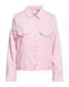 Jacob Cohёn Woman Denim Outerwear Pink Size 10 Lyocell, Cotton, Polyester, Elastane In Pink