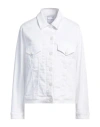 Jacob Cohёn Woman Denim Outerwear White Size 8 Lyocell, Cotton, Polyester, Elastane