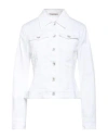 Jacob Cohёn Woman Denim Outerwear White Size Xl Cotton, Elastane In White