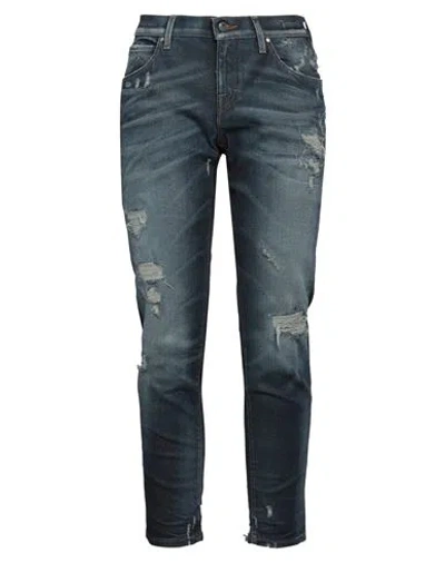 Jacob Cohёn Woman Denim Pants Blue Size 27 Cotton, Elastane