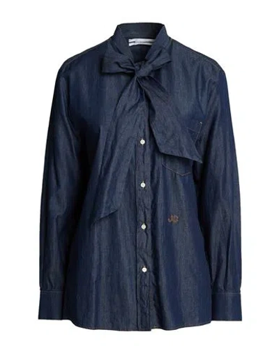 Jacob Cohёn Woman Denim Shirt Blue Size 4 Cotton