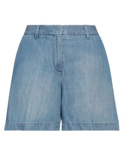 Jacob Cohёn Woman Denim Shorts Blue Size 4 Cotton, Linen, Polyester