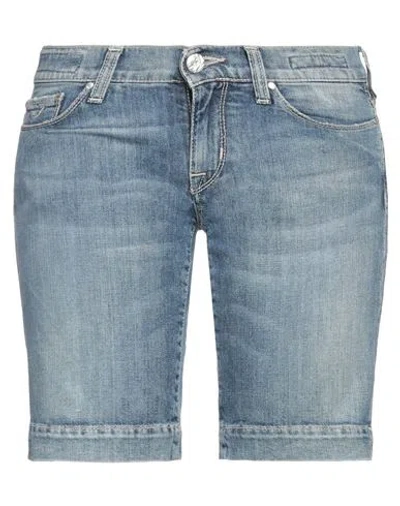 Jacob Cohёn Woman Denim Shorts Blue Size 27 Cotton, Elastane