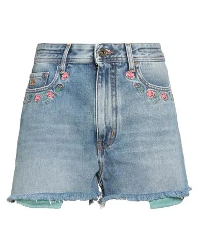 Jacob Cohёn Woman Denim Shorts Blue Size 28 Cotton