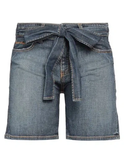 Jacob Cohёn Woman Denim Shorts Blue Size 27 Cotton, Elastane