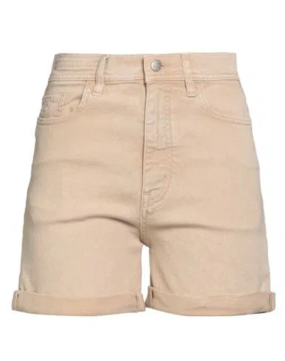 Jacob Cohёn Woman Denim Shorts Sand Size 26 Cotton, Elastomultiester, Elastane