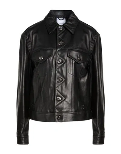 Jacob Cohёn Woman Jacket Black Size 4 Sheepskin