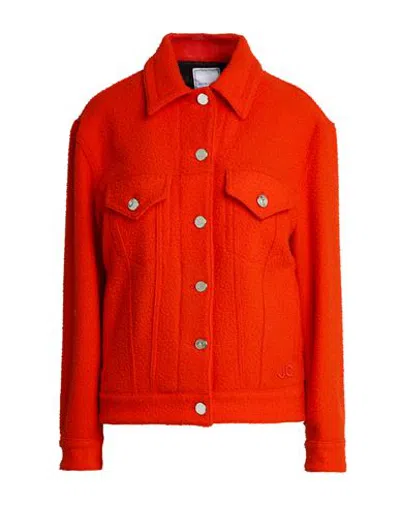 Jacob Cohёn Woman Jacket Orange Size 2 Wool In Red