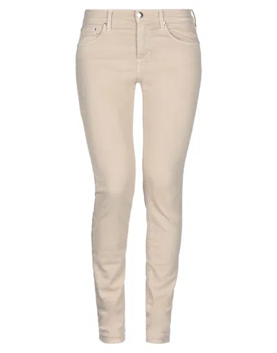 Jacob Cohёn Woman Jeans Beige Size 26 Cotton, Polyester, Elastane