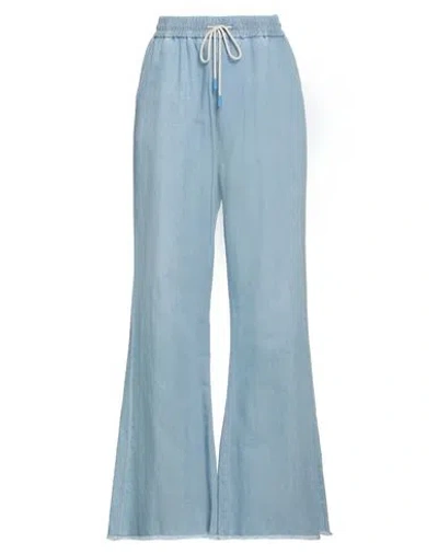 Jacob Cohёn Woman Jeans Blue Size 12 Cotton, Linen, Polyester